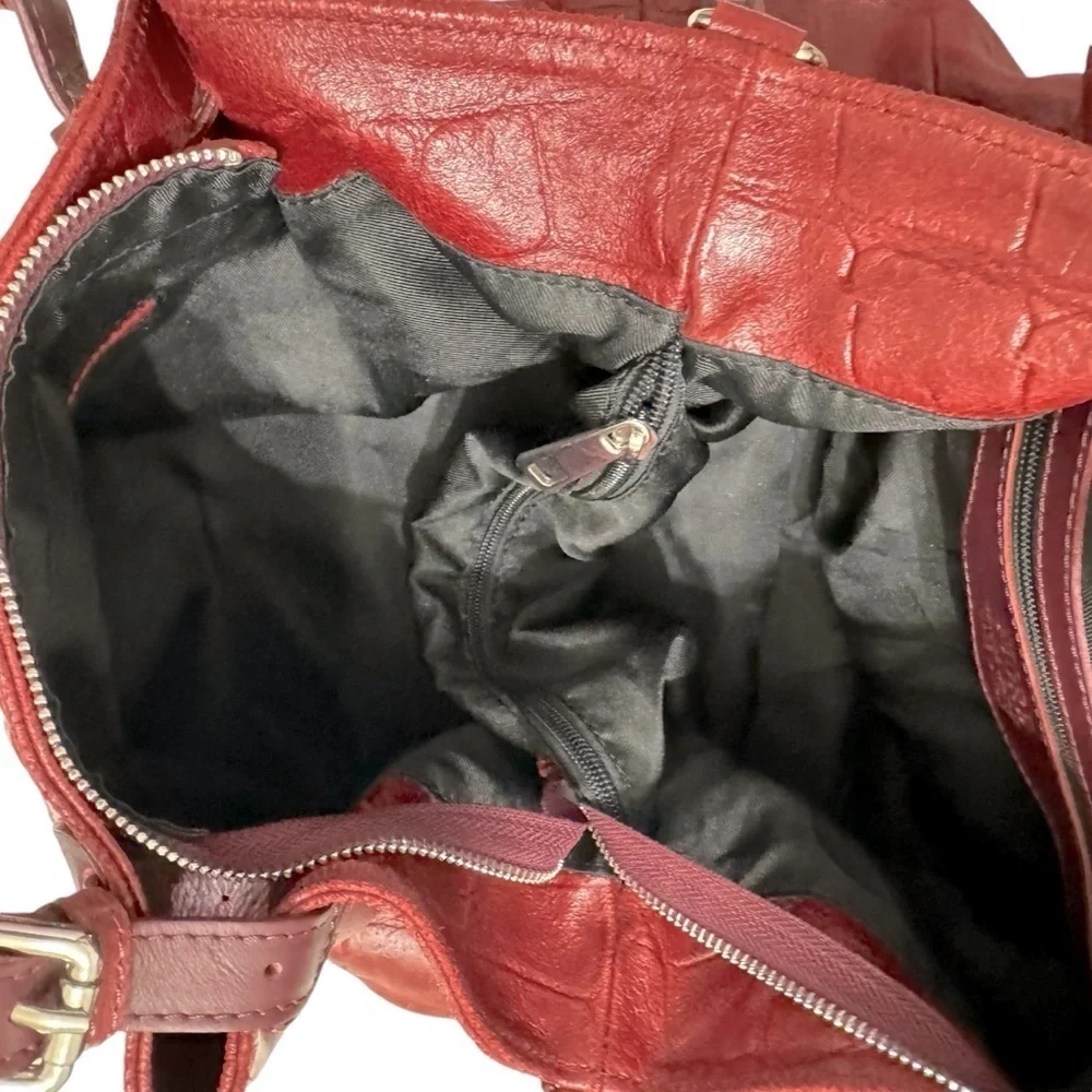 FIORE‎ ITALIAN CROC EMBOSSED LEATHER PURSE